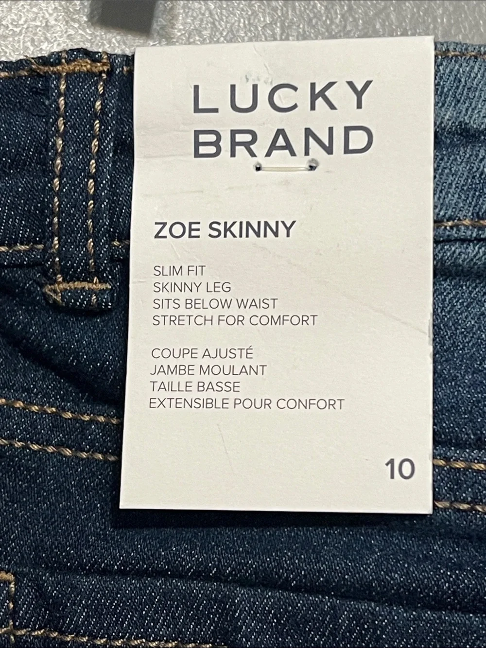 Lucky Brand Zoe Skinny Leg Jeans - Barrier Wash Girl’s Size 10